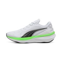 Puma Scend Pro 2 Laufschuhe | White/Black/Green Glare | Größe: 36