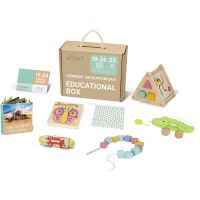 eliNeli Educational Box 19-24 m+ набір іграшок з деревини