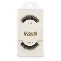 Bloom Natural künstliche Wimpern aus Naturhaar No. 20 (Black) 1 cm