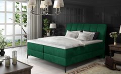 ArtElta Manželská posteľ ADERITO Boxspring | smaragdová