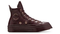 Converse Chuck 70 De Luxe Squared Leather Ženy - Tenisky Converse - Hnědá - A10039C-7 - Size: 7