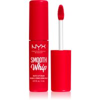 NYX Professional Makeup Smooth Whip Matte Lip Cream seidiger Lippenstift mit glättender Wirkung Farbton 13 Cherry Creme 4 ml