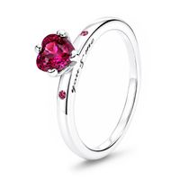 Pandora Strieborný prsteň You & Me 196574CZRMX 56 mm