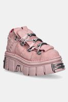 New Rock sneakers din piele întoarsă Nobuk Rosa, Tower Rosa C73 E14 Acero