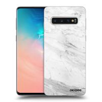 Silikónový čierny obal pre Samsung Galaxy S10 G973 - White marble