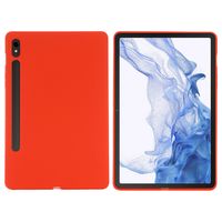 RUBBER Zaščitni ovitek za Samsung Galaxy Tab S9 FE / Tab S10 FE rdeč