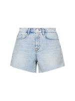 T-long High Rise Denim Shorts