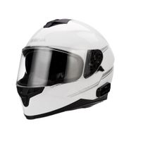 Moto přilba s integrovaným headsetem SENA Outride Shine White lesklá bílá M (57-58)