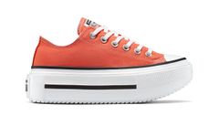 Converse Chuck Taylor All Star Lift Double Stack Unisex - Tenisky Converse - Červená - A16284C-6.5 - Size: 6.5