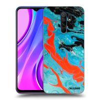 Silikónový čierny obal pre Xiaomi Redmi 9 - Blue Magma
