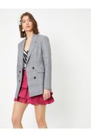 Koton Women's Double Breasted Blazer Jacket