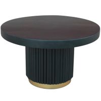 MID.YOU KONFERENČNÝ STOLÍK, čierna, zlatá, drevo, 60/60/36 cm