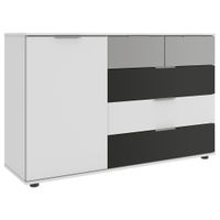 MID.YOU KOMODA, sivá, biela, svetlosivá,