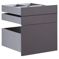 Hom`in SADA ZÁSUVEK, antracitová, 45,3/50,3/46,8 cm