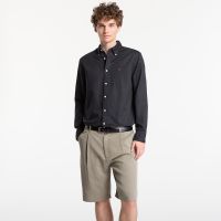 Koszula Tommy Hilfiger Linen Blend Solid Btd Rf Shirt Black M