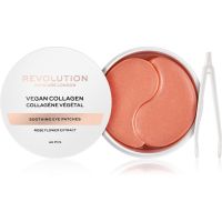 Revolution Skincare Rose Gold Vegan Collagen хидрогелова маска за зоната около очите с успокояващ ефект 60 бр.