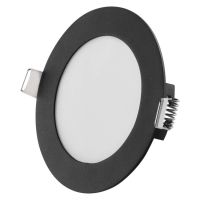 LED podhledové svítidlo NEXXO černé, 12 cm, 7 W, teplá/neutrální bílá