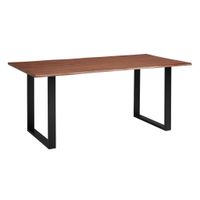 P & B JEDÁLENSKÝ STÔL, akácia, čierna, farba vlašského orecha, 180/90/76 cm