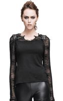 gothic in punk majica ženska - Gothic Dusk - DEVIL FASHION - TT013 XS