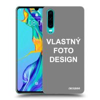 Silikónový čierny obal pre Huawei P30 - Vlastný fotka/motiv