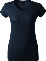 MALFINI Premium® Exkluzivní dámské tričko s hlubším výstřihem 160 g/m Barva: modrá námořní, Velikost: M