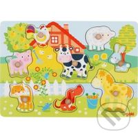 Dřevěná vkládačka Zvířátka ze statku - puzzle z kategorie Maxi dílky