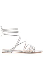 10mm Leather & Crystal Sandals