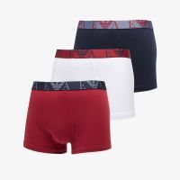 EA7 Emporio Armani Bottom Trunk 3-Pack Ar.Blu/ Rhubarb/ White XL