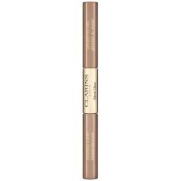 Clarins Brow Duo set pentru aranjarea sprâncenelor pentru fixare și formă culoare 02 - Auburn 2,8 g