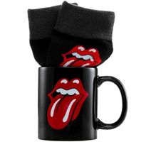 Geschenkset (Tasse, Socken) The Rolling Stones - Tongue and Lips Logo