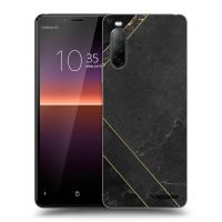 Silikónový čierny obal pre Sony Xperia 10 II - Black tile