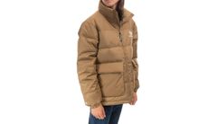 Converse Short Down Jacket - Pánske - Bunda Converse - Hnedé - 10023755-A02 - Veľkosť: XL