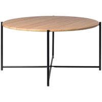 MID.YOU KONFERENČNÝ STOLÍK, čierna, farba duba, drevo, kov, kompozitné drevo, 83/40 cm