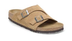 Birkenstock Zürich Suede Embossed Regular Fit Unisex - Sandály Birkenstock - Světle hnědá - 1027036-7.5 - Size: 7.5