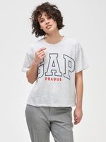 GAP Logo Prague Koszulka Szary