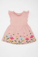 DEFACTO Baby Girl Floral Short Sleeve Dress