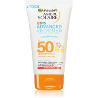 Garnier Ambre Solaire Sensitive Advanced zaštitno dječje mlijeko za sunčanje SPF 50 150 ml