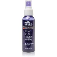 Milk Shake Silver Shine Toning Spray тональний крем-спрей для освітленого та сивого волосся 100 мл