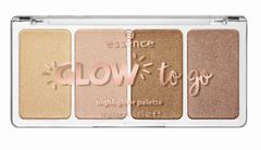 essence палитра с хайлайтъри  - Glow To Go Highlighter Palette - 10 Sunkissed Glow