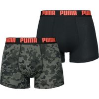Puma MEN CAMO BOXER 2P Мъжки боксерки, черно, размер