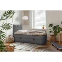 MID.YOU AMERICKÁ POSTEĽ, 90/200 cm, antracitová