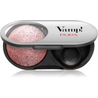 PUPA Milano Vamp! Radiant Baked Eyeshadow langanhaltender, schimmernder Lidschatten Farbton 105 Eden Rose - WET & DRY 1 g