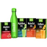 ADIO Kilograme + Sticla SlimJOY | Program de slăbire cu efect 4 în 1 pentru un corp de vis | WaterOut, FatBurn, AdipoSlim, NightBurn | SlimJOY