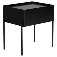 Livetastic NOČNÝ STOLÍK, čierna, 50/55/40 cm
