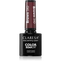 Claresa SoakOff UV/LED Color Brown гелевий лак для нігтів відтінок 310 5 гр
