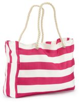 VIVANCE Shopper torba  tamno roza / bijela