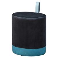 MID.YOU TABURET, plast, textil, kompozitní dřevo, 38/43/32,5 cm