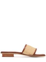 10mm Ona Leather & Raffia Slides