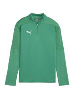 PUMA Tehnička sportska majica 'Team Final'  zelena / srebro