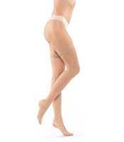 Women's self-supporting stockings 200 15 DEN - beige